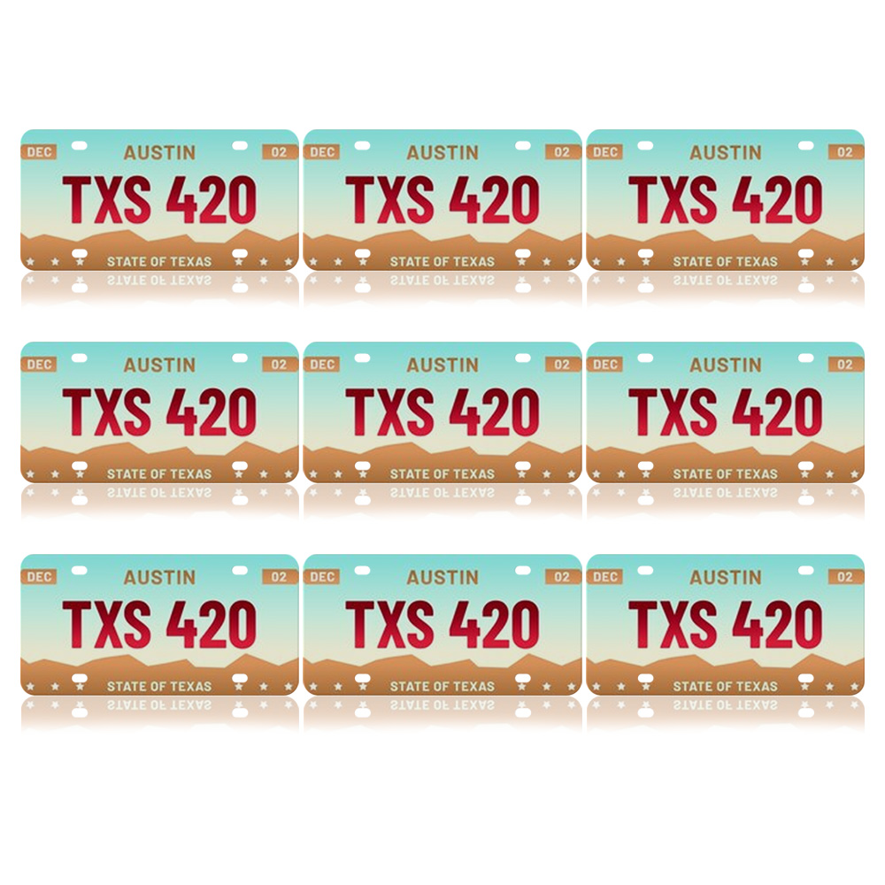 New Arrival Sublimation License Plate Metal Aluminum Car Tag Custom Picture Design for Blank License Plates