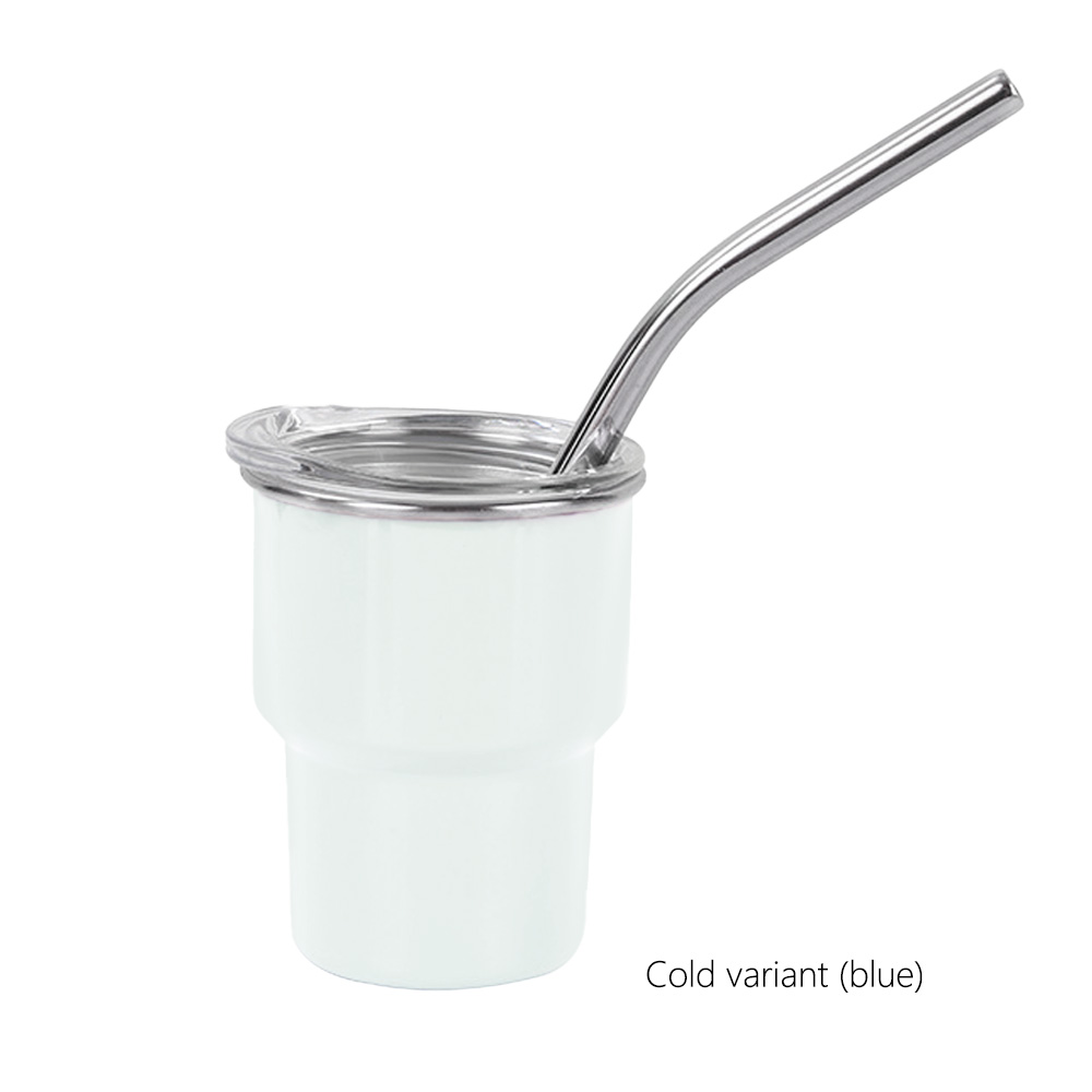 New Arrival 2oz/3oz Sublimation Stainless Steel Mug Mini Tumbler Shot Glass with Straw and Lid