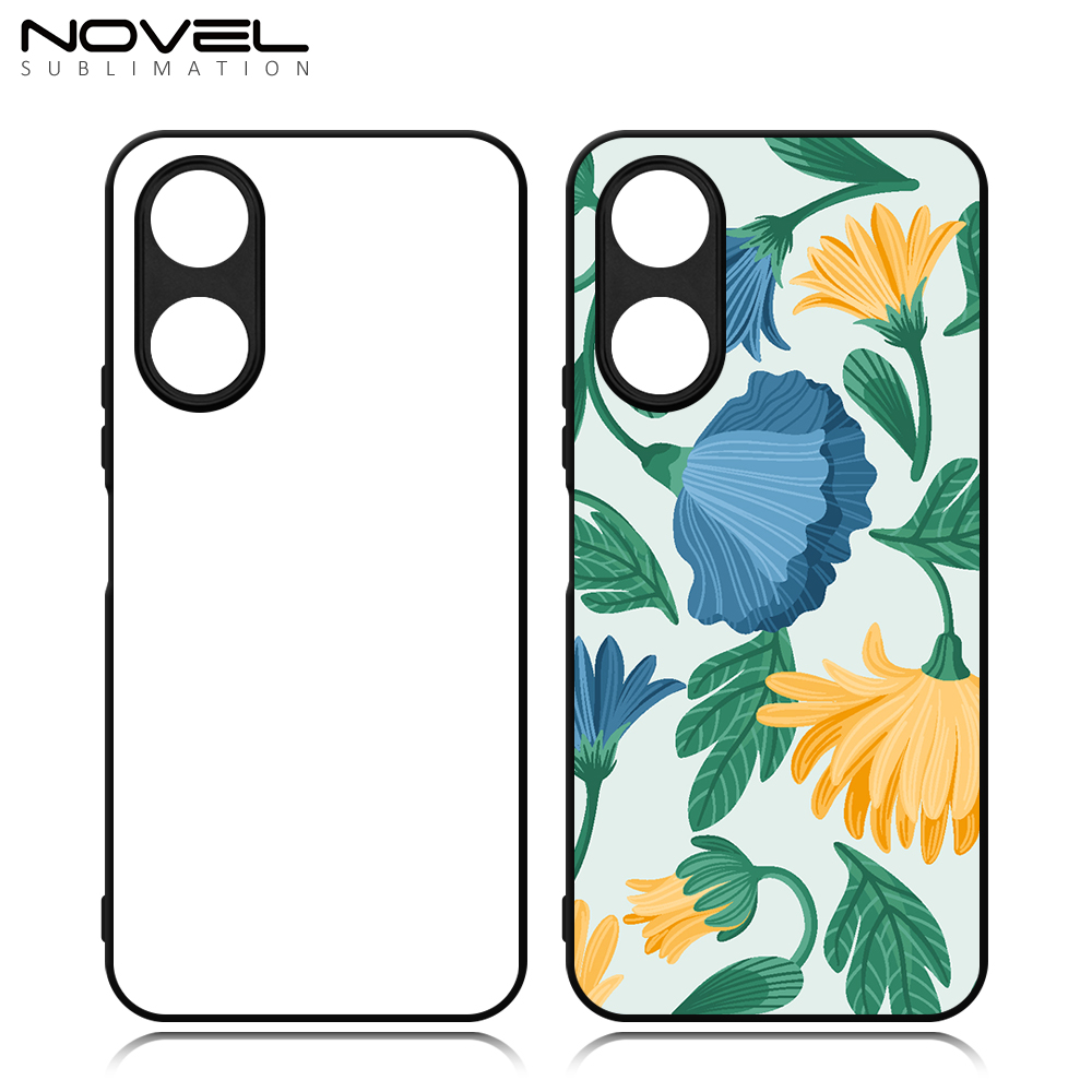 Smooth Sides!!! For Honor Play 40C,Honor Play 50 Sublimation Blank 2D TPU Phone Case With Aluminum Insert