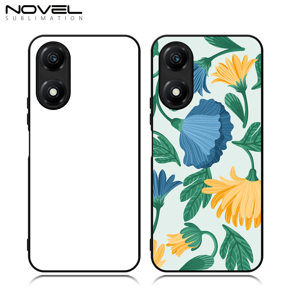 Smooth Sides!!! For Honor Play 40C,Honor Play 50 Sublimation Blank 2D TPU Phone Case With Aluminum Insert