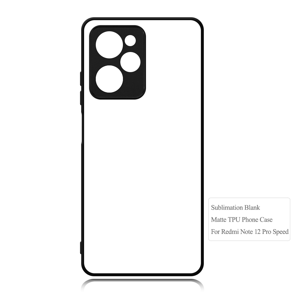 Smooth Sides!!! 2D TPU Phone Cover With Metal Insert For Redmi Note 12 Pro Speed,Note 12 Pro Plus 5G For Customized Sublimation Printing