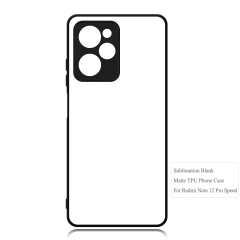 Smooth Sides!!! 2D TPU Phone Cover With Metal Insert For Redmi Note 12 Pro Speed,Note 12 Pro Plus 5G For Customized Sublimation Printing