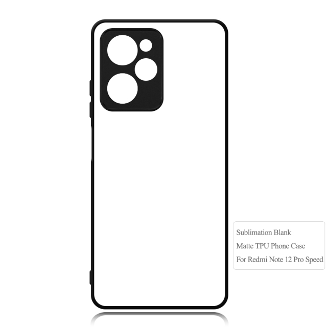 Smooth Sides!!! 2D TPU Phone Cover With Metal Insert For Redmi Note 12 Pro Speed,Note 12 Pro Plus 5G For Customized Sublimation Printing