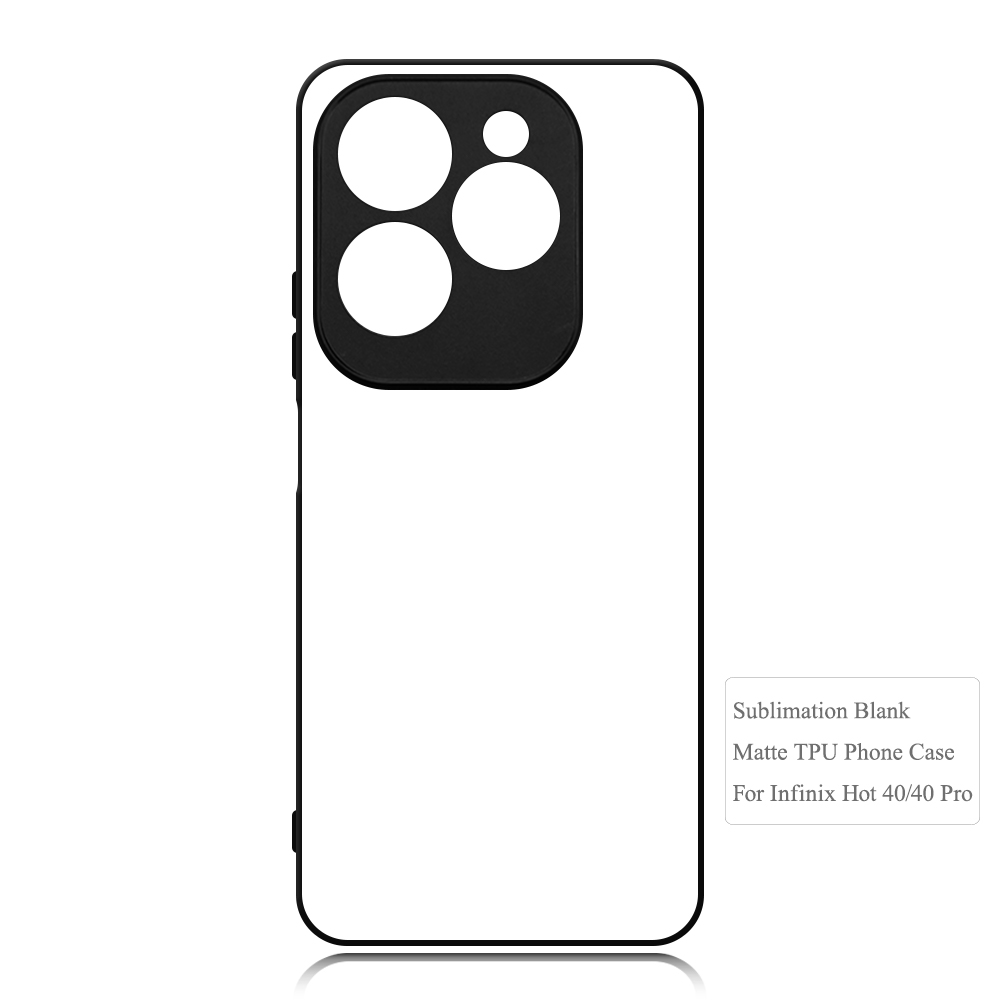 New Arrival Sublimation 2D TPU Phone Case for Infinix Hot 40/40Pro、 HOT 30、Hot 30i、9、20s with Aluminum Insert