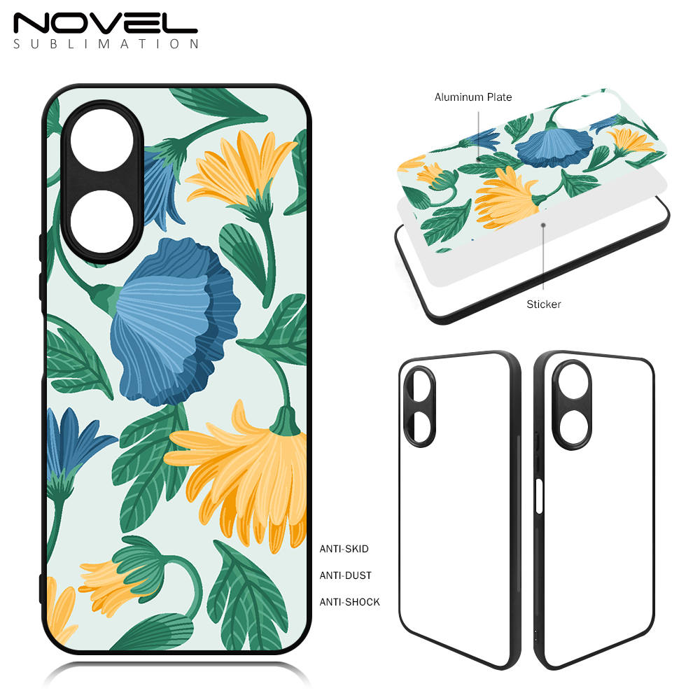 Smooth Sides!!! For Honor Play 40C,Honor Play 50 Sublimation Blank 2D TPU Phone Case With Aluminum Insert
