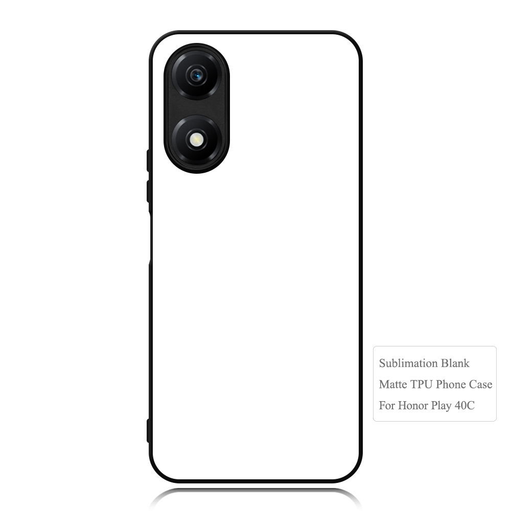 Smooth Sides!!! For Honor Play 40C,Honor Play 50 Sublimation Blank 2D TPU Phone Case With Aluminum Insert