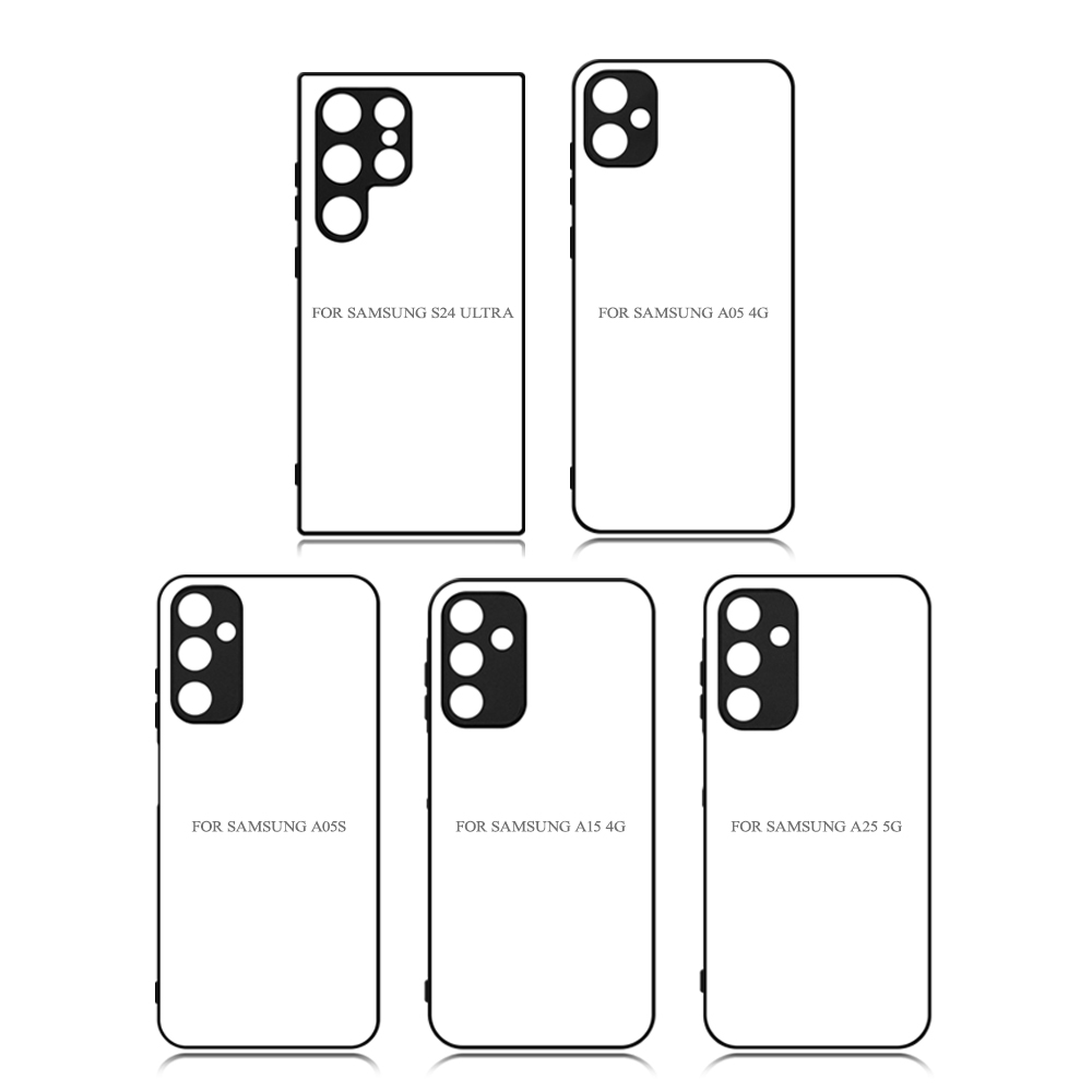 Fine Hole for Samsung S24 Ultra,A05,A15,A25 Sublimation 2D TPU Phone Case With Metal Insert