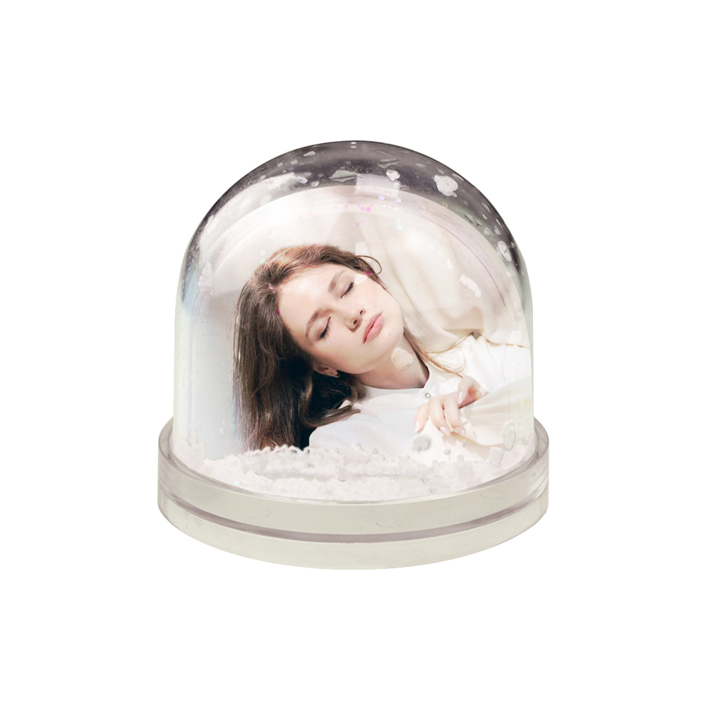 New Arrival Sublimation Photo Snow Globe with Black Base Creative Gifts Customized Photo Frame