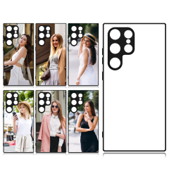 Smooth Sides!!! For Samsung S24 Ultra,A05,A15,A25 Sublimation 2D TPU Fine Hole Phone Case With Metal Insert