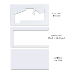 New Arrival Sublimation Three-Layer Money Card