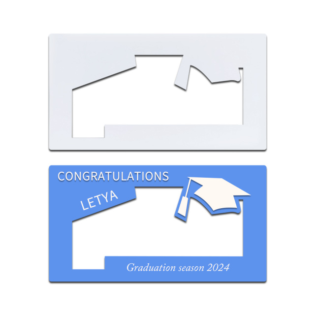 New Arrival Sublimation Three-Layer Money Card