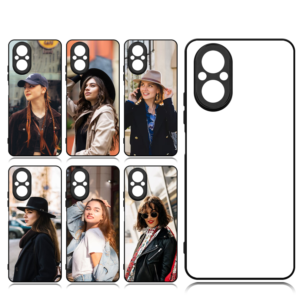 For Reno7 5G、Realme C53/ NERZO N53、Realme C67 4G Sublimation Blank Rubber 2D TPU Phone Case Cover