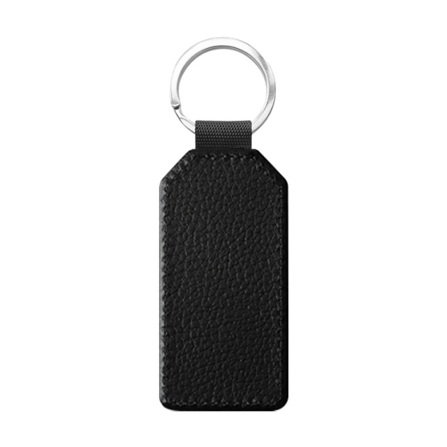 Popular DIY Sublimation PU Leather Blank Leather Keychain,Single-sided Printable Key Ring Key Tag