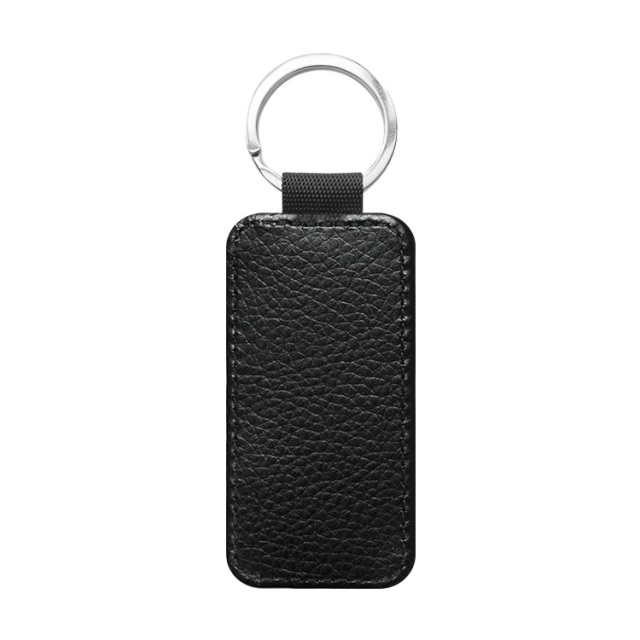 Popular DIY Sublimation PU Leather Blank Leather Keychain,Single-sided Printable Key Ring Key Tag