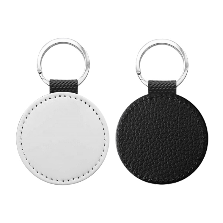 Special Price!!! Popular DIY Sublimation PU Leather Blank Leather Keychain,Single-sided Printable Key Ring Key Tag
