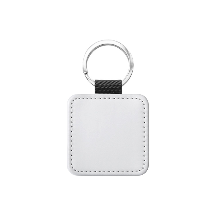 Special Price!!! Popular DIY Sublimation PU Leather Blank Leather Keychain,Single-sided Printable Key Ring Key Tag