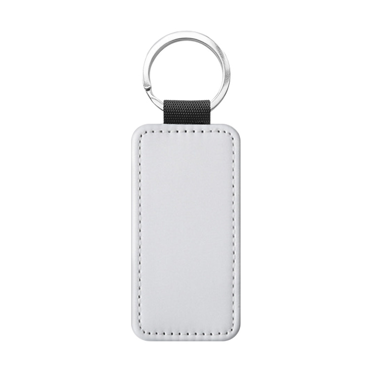 Special Price!!! Popular DIY Sublimation PU Leather Blank Leather Keychain,Single-sided Printable Key Ring Key Tag