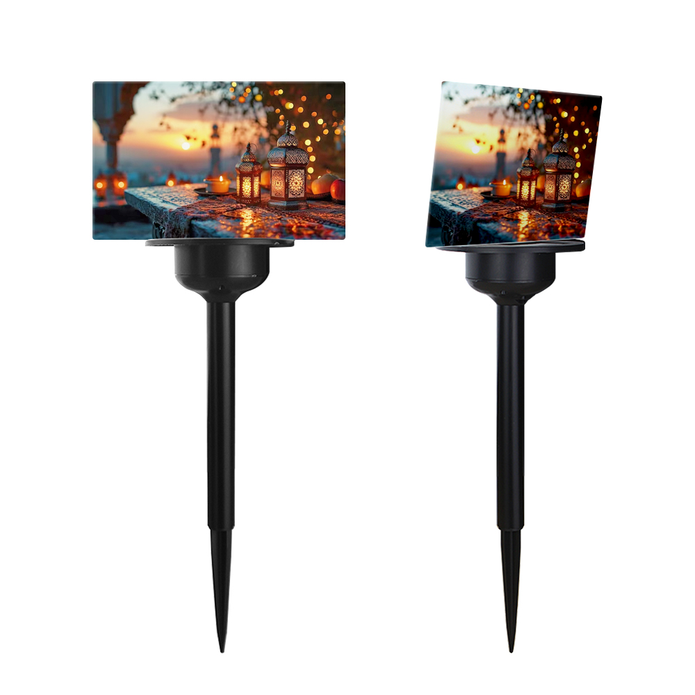 Sublimation Transparent Acrylic Solar Lawn Light Lawn Lamp Outdoor Lights Decoration for Courtyard