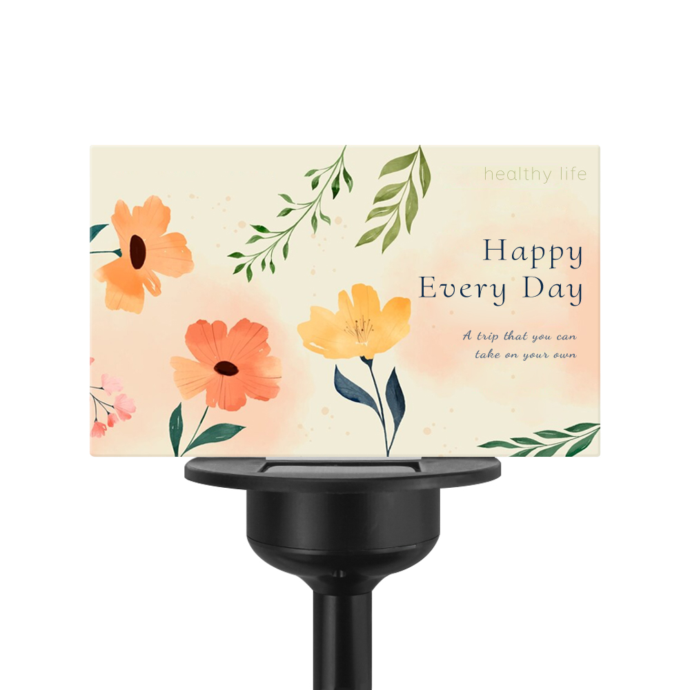 Sublimation Transparent Acrylic Solar Lawn Light Lawn Lamp Outdoor Lights Decoration for Courtyard