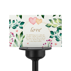 New Arrival Sublimation Transparent Acrylic Solar Lawn Light Lawn Lamp Outdoor Lights Decoration for Courtyard