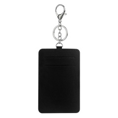 Sublimation White Canvas Bus Card Holder Business Credit Card Pocket Bag Tag with Metal Buckle