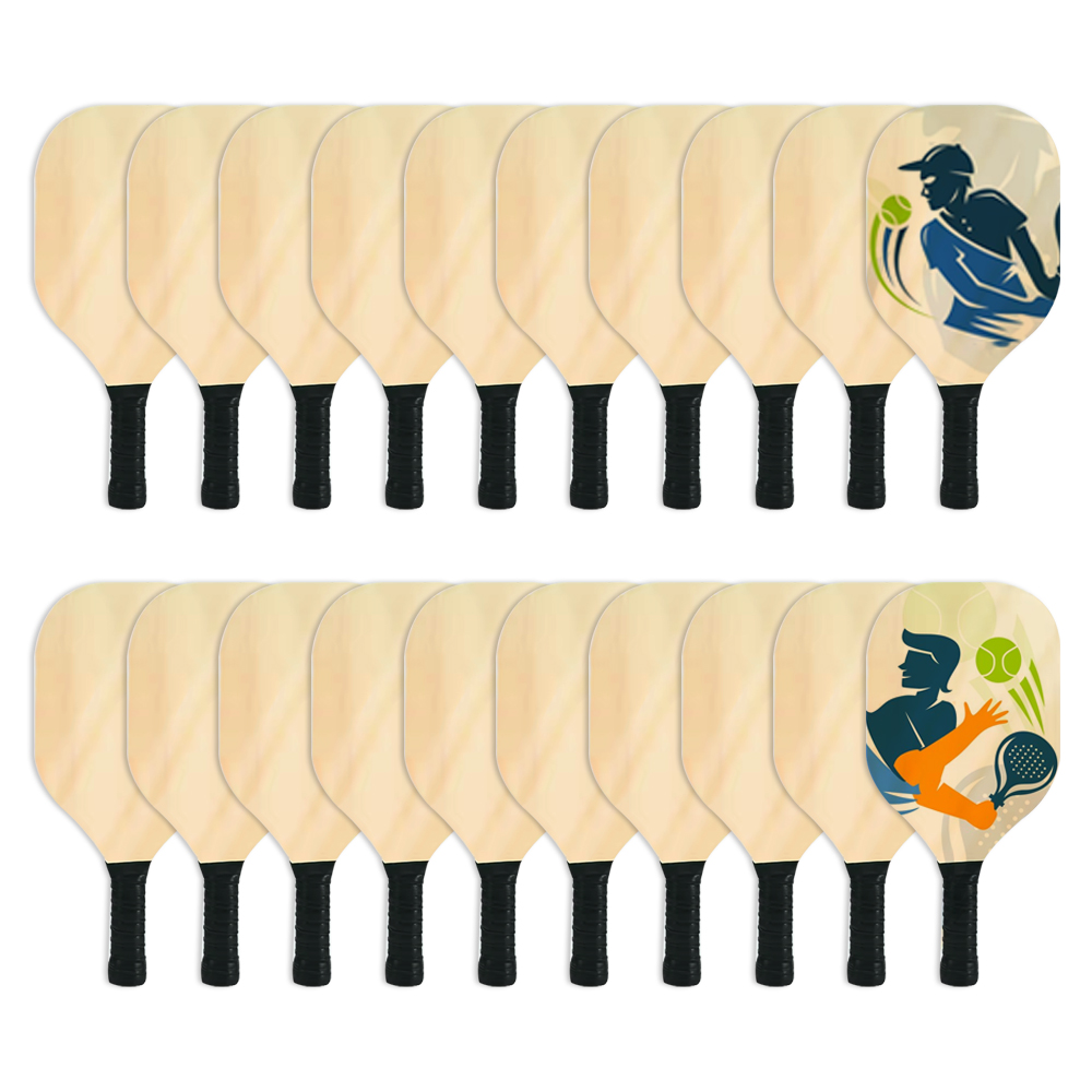 New Arrival Pickleball Racket Sublimation Blanks Double Sided Printable Wood for All Levels and Ages Racket