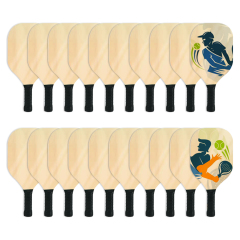 New Arrival Pickleball Racket Sublimation Blanks Double Sided Printable Wood Blanks for All Levels and Ages Racket