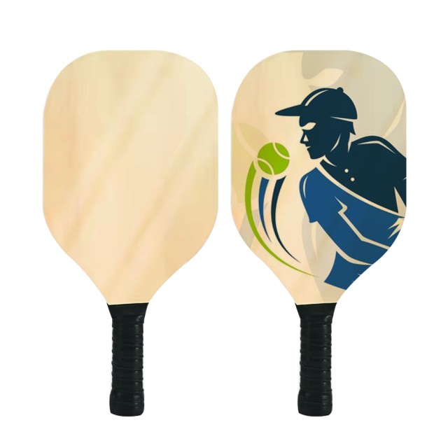 New Arrival Pickleball Racket Sublimation Blanks Double Sided Printable Wood Blanks for All Levels and Ages Racket