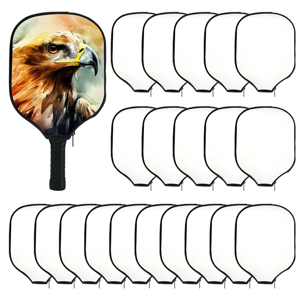 New Arrival Pickleball Racket Cover Sublimation Blanks Double Sided Printable Neoprene for Racket Cover