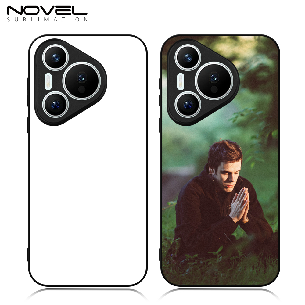 For Huawei Pura 80 Series, Pura 70 Series Sublimation Blank Rubber 2D TPU Phone Case Cover with Aluminum Sheet