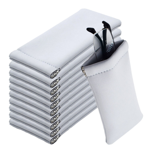 Sublimation Glasses Case Blanks Neoprene Glasses Bag Custom Glasses Case Cover,Double Sided Printing for Heat Press