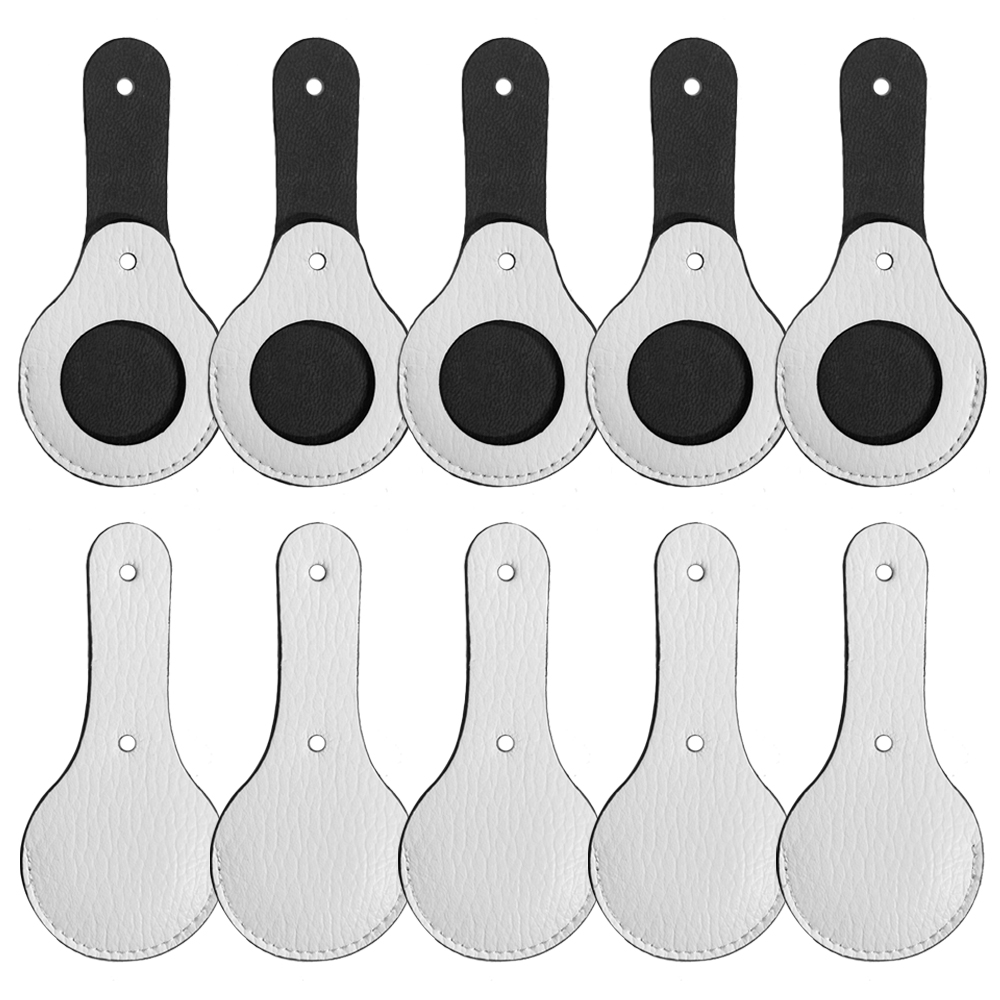 Sublimation Blank PU Leather Protective Cover For Apple Airtag