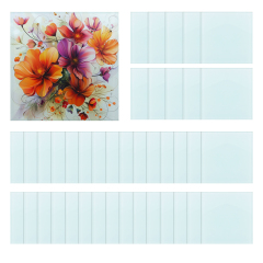 Square Glass Coaster 10cm Promotion Glass Coaster Round Square Dye Sublimation Coaster