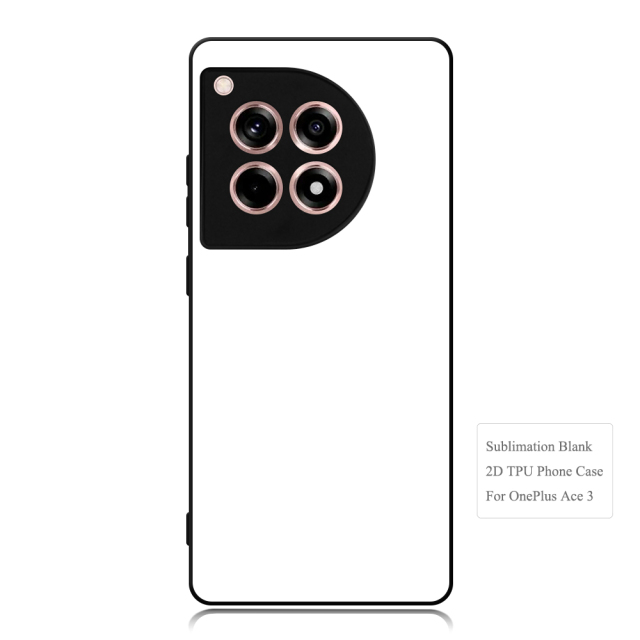 New Arrival For One Plus ACE 3 Sublimation 2D TPU Phone Case With Aluminum Insert