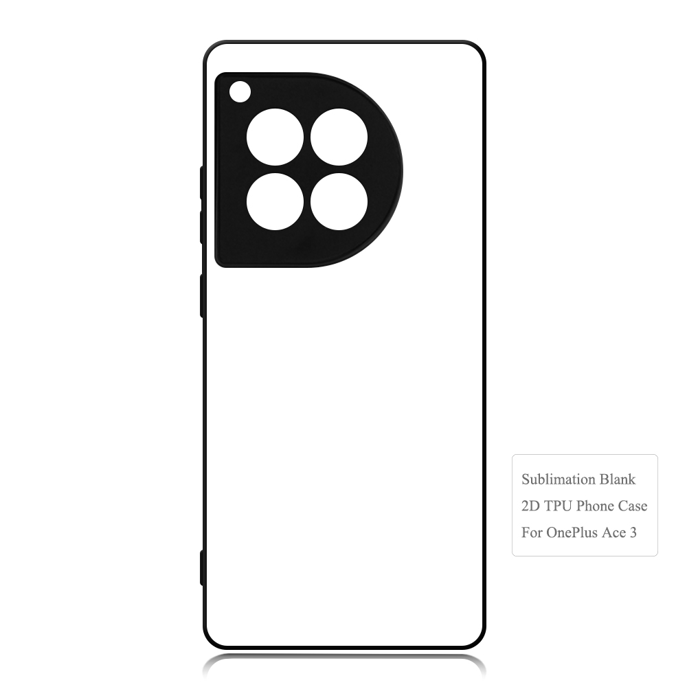 Blank Phone Case for One Plus ACE 2,ACE 3, ACE 3 Pro,ACE 3V,ACE5 5G CN Sublimation 2D TPU Phone Case With Aluminum Insert