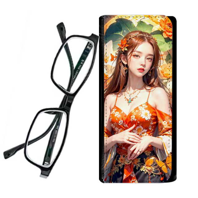 Sublimation Glasses Case Blanks PU Leather Glasses Bag Custom Glasses Case Protective Cover