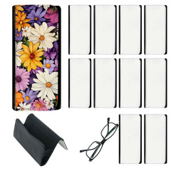 Sublimation Glasses Case Blanks PU Leather Glasses Bag Custom Glasses Case Protective Cover
