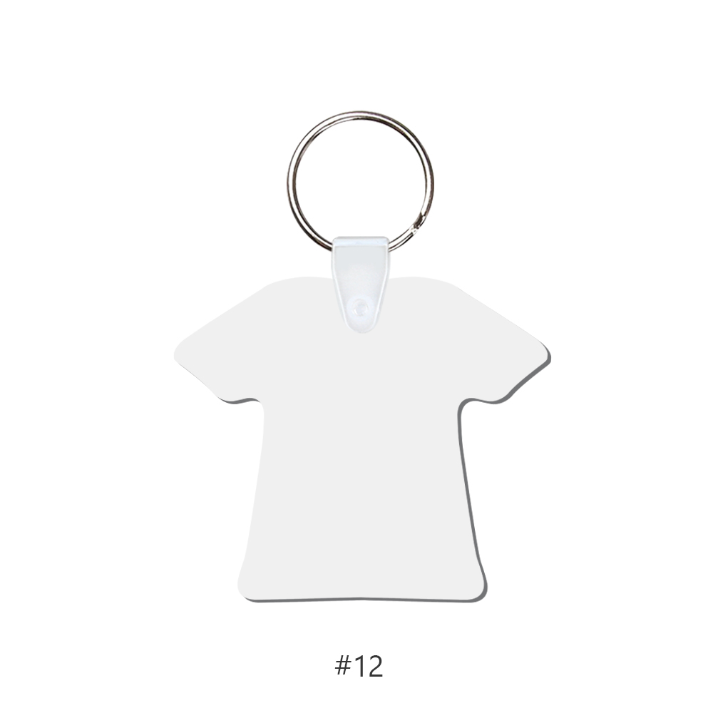 Sublimation MDF Double Sided Print Keyring DIY Keychain Heat Press Custom Keychain