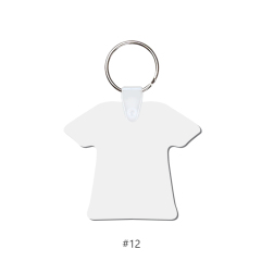 Sublimation MDF Double Sided Print Keyring DIY Keychain Heat Press Custom Keychain