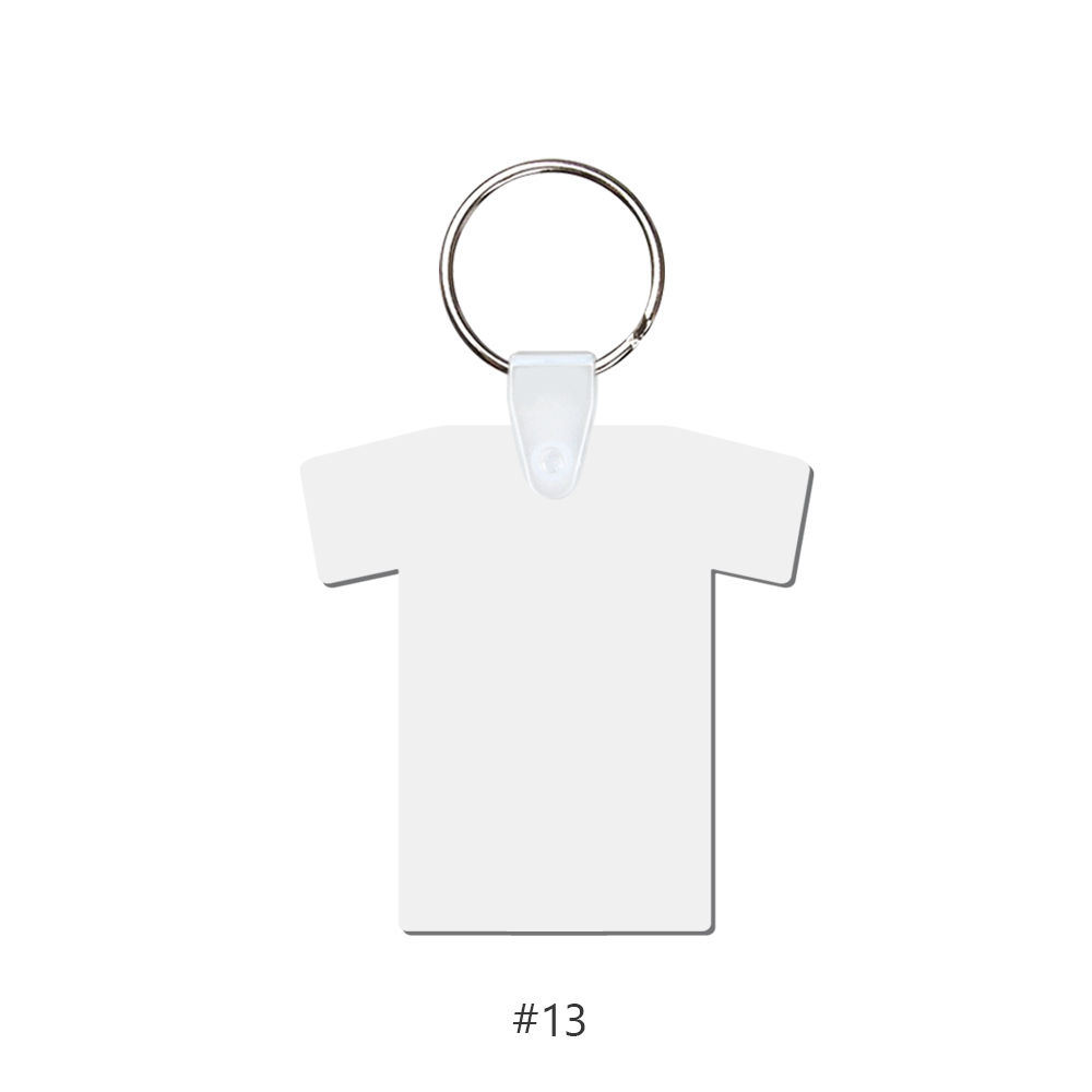 Sublimation MDF Double Sided Print Keyring DIY Keychain Heat Press Custom Keychain