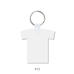 Sublimation MDF Double Sided Print Keyring DIY Keychain Heat Press Custom Keychain