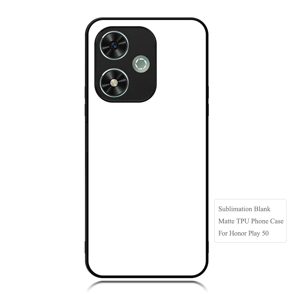 Smooth Sides!!! For Honor Play 40C,Honor Play 50 Sublimation Blank 2D TPU Phone Case With Aluminum Insert