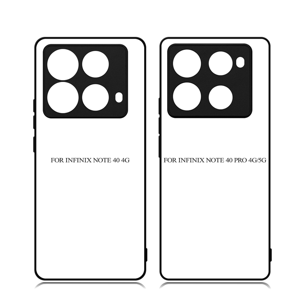 New Arrival!!! Sublimation 2D TPU Case Cover for Infinix Note 40 4G,Note 40 Pro 4G/5G,Note 40X 5G With Aluminum Insert