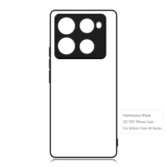 New arrival!!! Sublimation 2D TPU Case Cover for Infinix Note 40 40,Note 40 Pro 4G/5G With Aluminum Insert