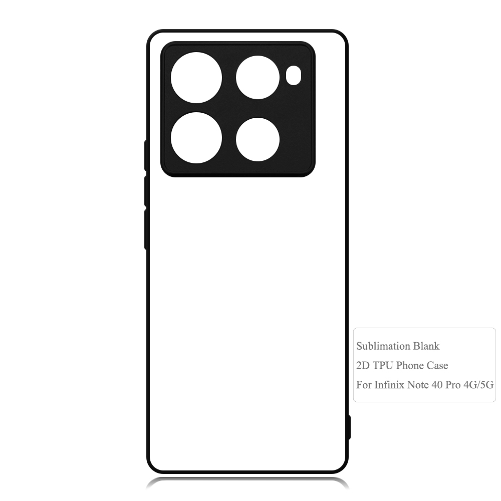 New Arrival!!! Sublimation 2D TPU Case Cover for Infinix Note 40 4G,Note 40 Pro 4G/5G,Note 40X 5G With Aluminum Insert
