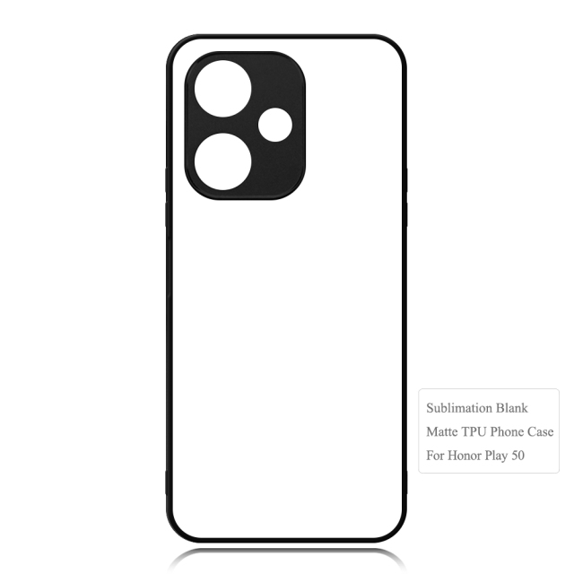 Smooth Sides!!! For Honor Play 40C,Honor Play 50 Sublimation Blank 2D TPU Phone Case With Aluminum Insert