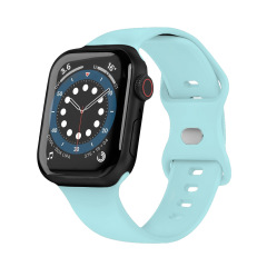 New Arrival Solid Color Silicone Eight-character Buckle Strap iWatch Strap Various Colors Available