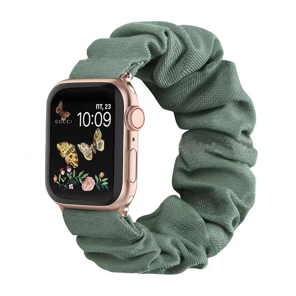 New Arrival Scrunchoe Strap iWatch Strap Various Colors Available Quick Release Scrunchie Strap Stretchy Cute Elastic Replacement Fabric Band