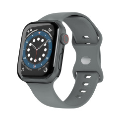 New Arrival Solid Color Silicone Eight-character Buckle Strap iWatch Strap Various Colors Available