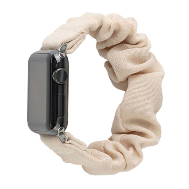 New Arrival Scrunchoe Strap iWatch Strap Various Colors Available Quick Release Scrunchie Strap Stretchy Cute Elastic Replacement Fabric Band